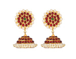 Bharatanatyam Dance jewellery Earrings Jhumki For Traditional Dance Performances - Golden Collections