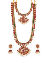 Long Mango Haram Necklace for Bharatanatyam Dance Jewelry Goldencollections