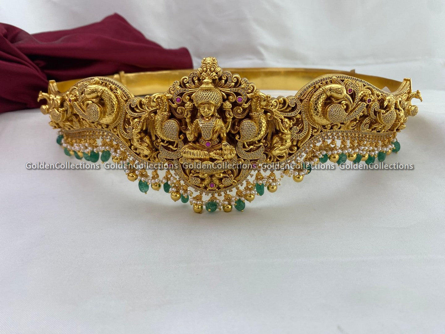 925 Silver Nakshi Temple Waist Belt Vaddanam-Traditional Bridal
