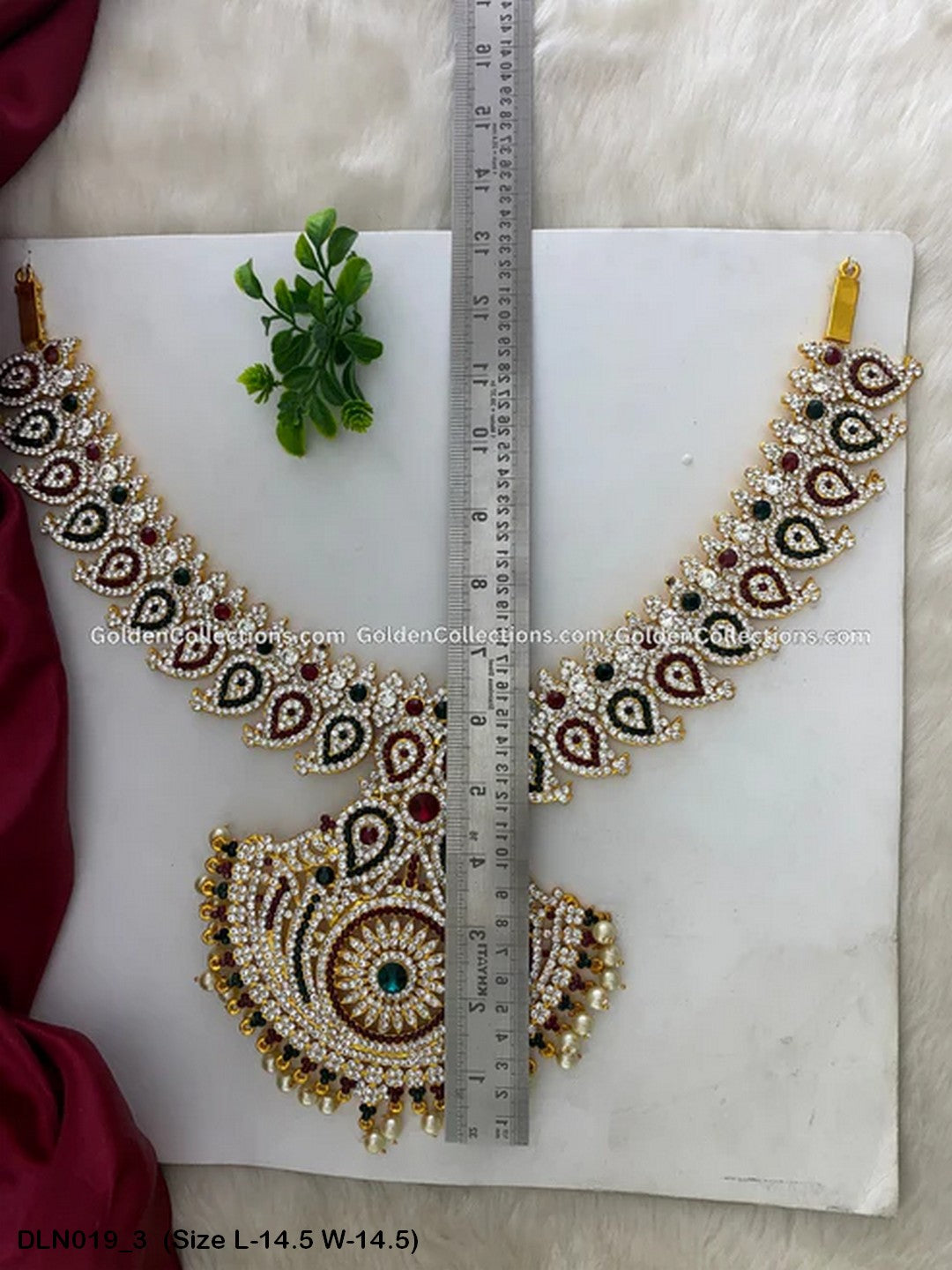 Amman Temple Jewellery Collection Goldencollections Size: 14.5 X 14.5, Color: Multi, Style: 1 Step Image 3