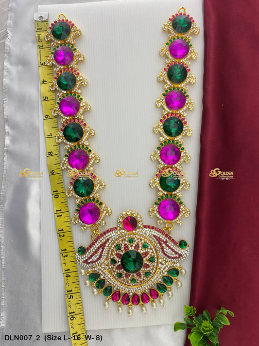 Amman Temple Jewellery Online Goldencollections Size: 16 X 8, Color: Multi, Style: 1 Step Image 2
