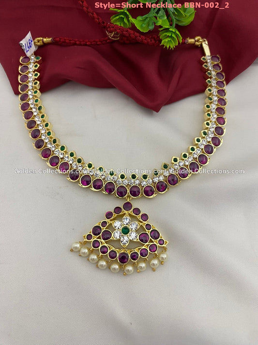 Bharatanatyam Kemp Jewellery Enhance Your Dance With Goldencollections Color: Kemp Style: Kemp Short Necklace Image 2
