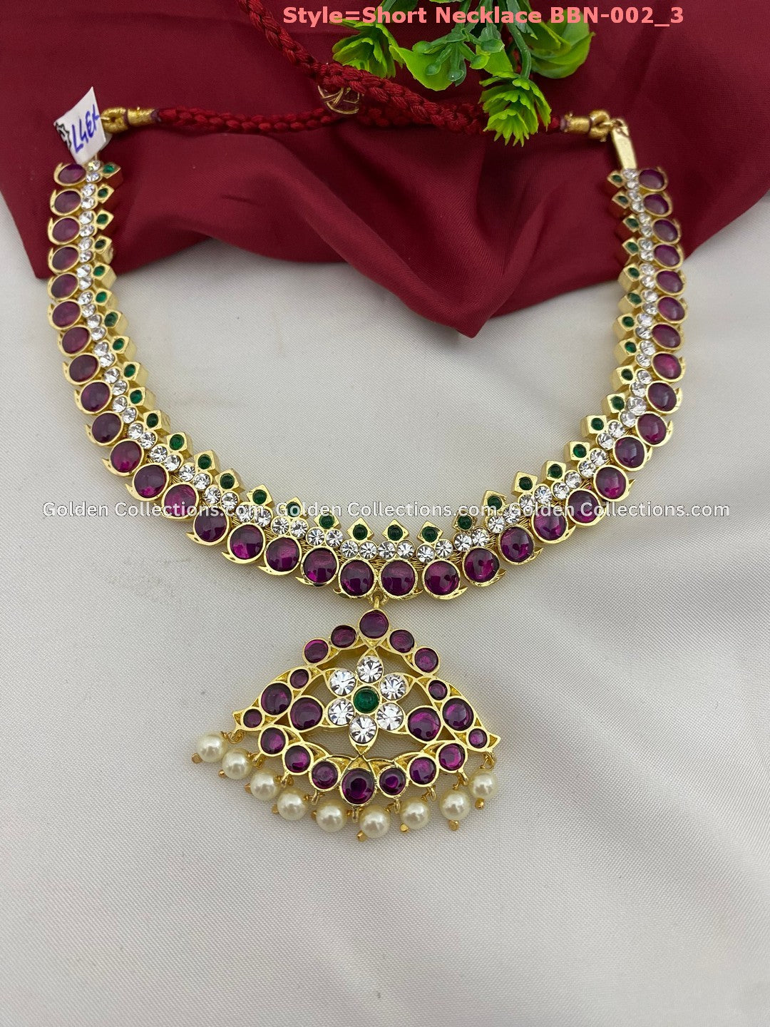 Bharatanatyam Kemp Jewellery Enhance Your Dance With Goldencollections Color: Kemp Style: Kemp Short Necklace Image 3