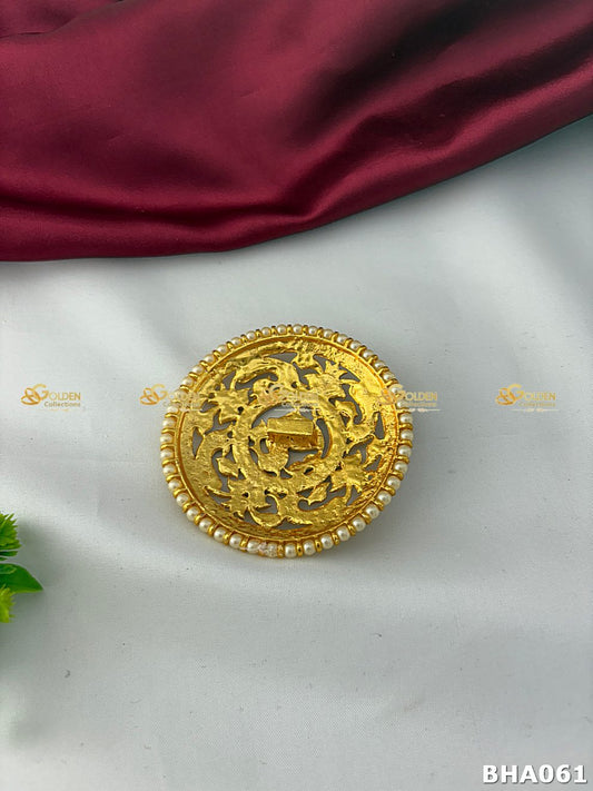 Bharatanatyam Kempu Rakodi | Temple Jewelry Round Rakodi for Dance & Arangetram