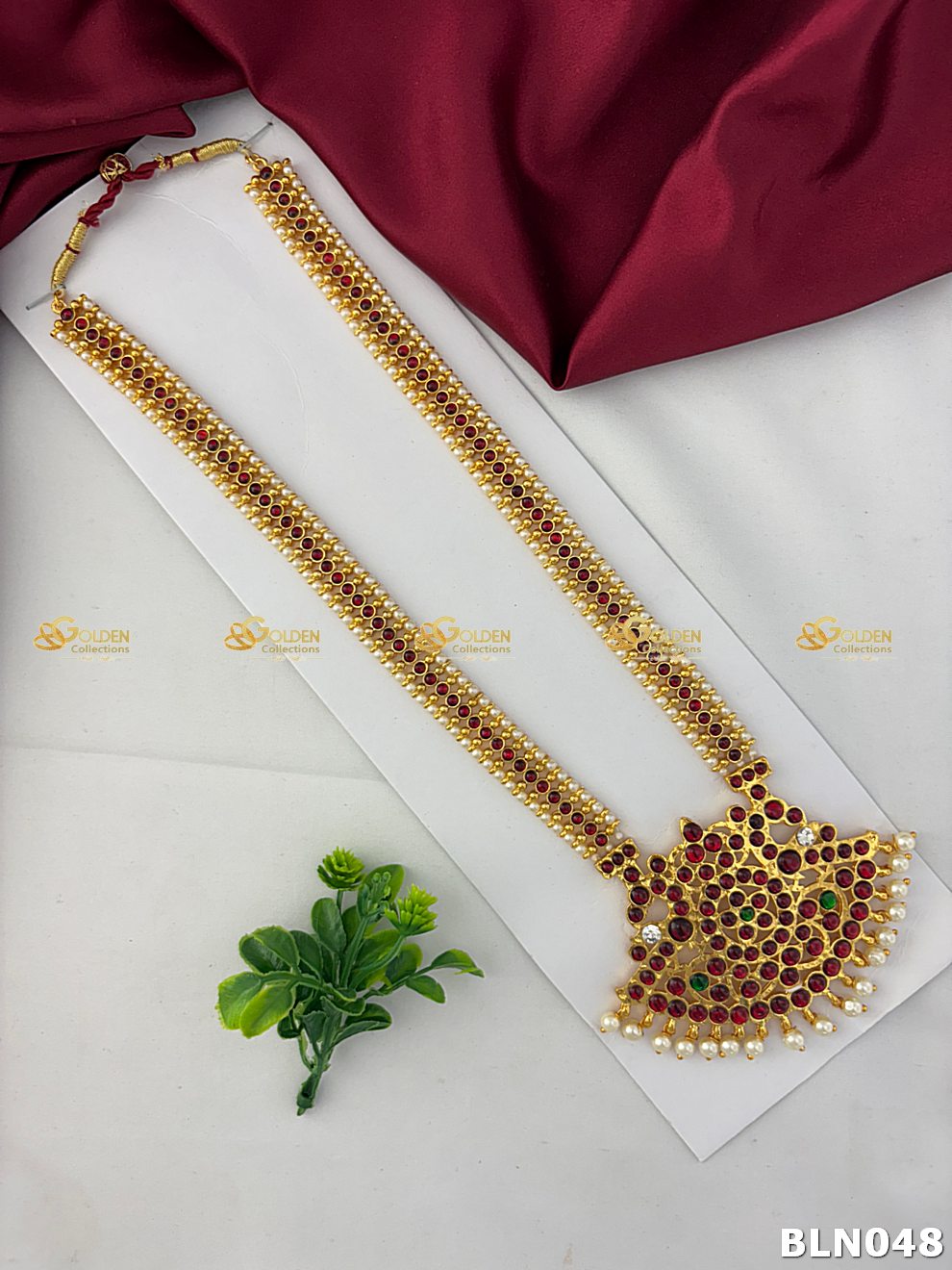 Bharatanatyam Pearl Haram Goldencollections BLN048