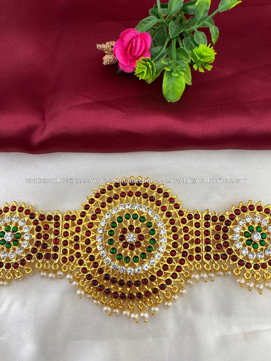 Classical Dance Waist Belt Bharatanatyam Golden Belt Bwb006 2