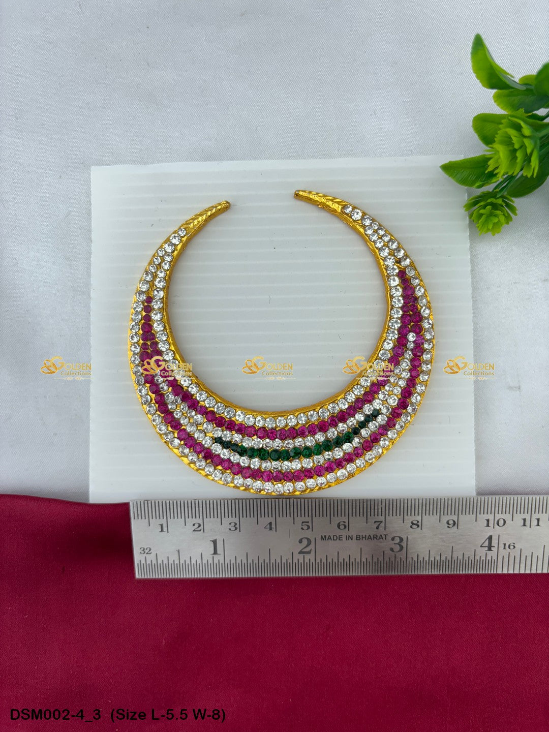 Deity God Moon Billai Jewellery By Goldencollections Size: 5.5 x 8, Color: Multi, Style: Moon Image 3