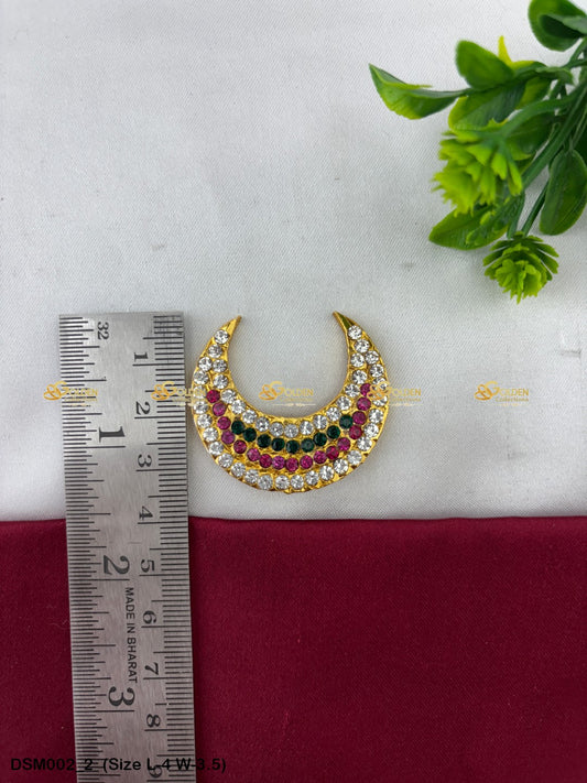 Deity God Moon Billai Jewellery By Goldencollections Size: 4 x 3.5, Color: Multi, Style: Moon Image 2