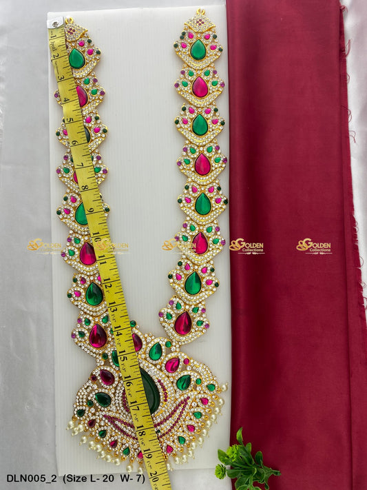 Deity Inspired Long Necklace Goldencollections Size: 20 X 7, Color: Multi, Style: 1 Step Image 2