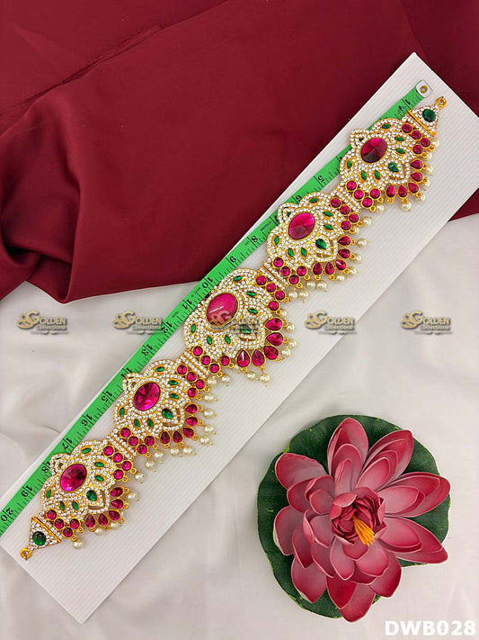 Deity Vaddanam Waist Belt for Varalakshmi / Goddess Idol with Stone Work DWB-028