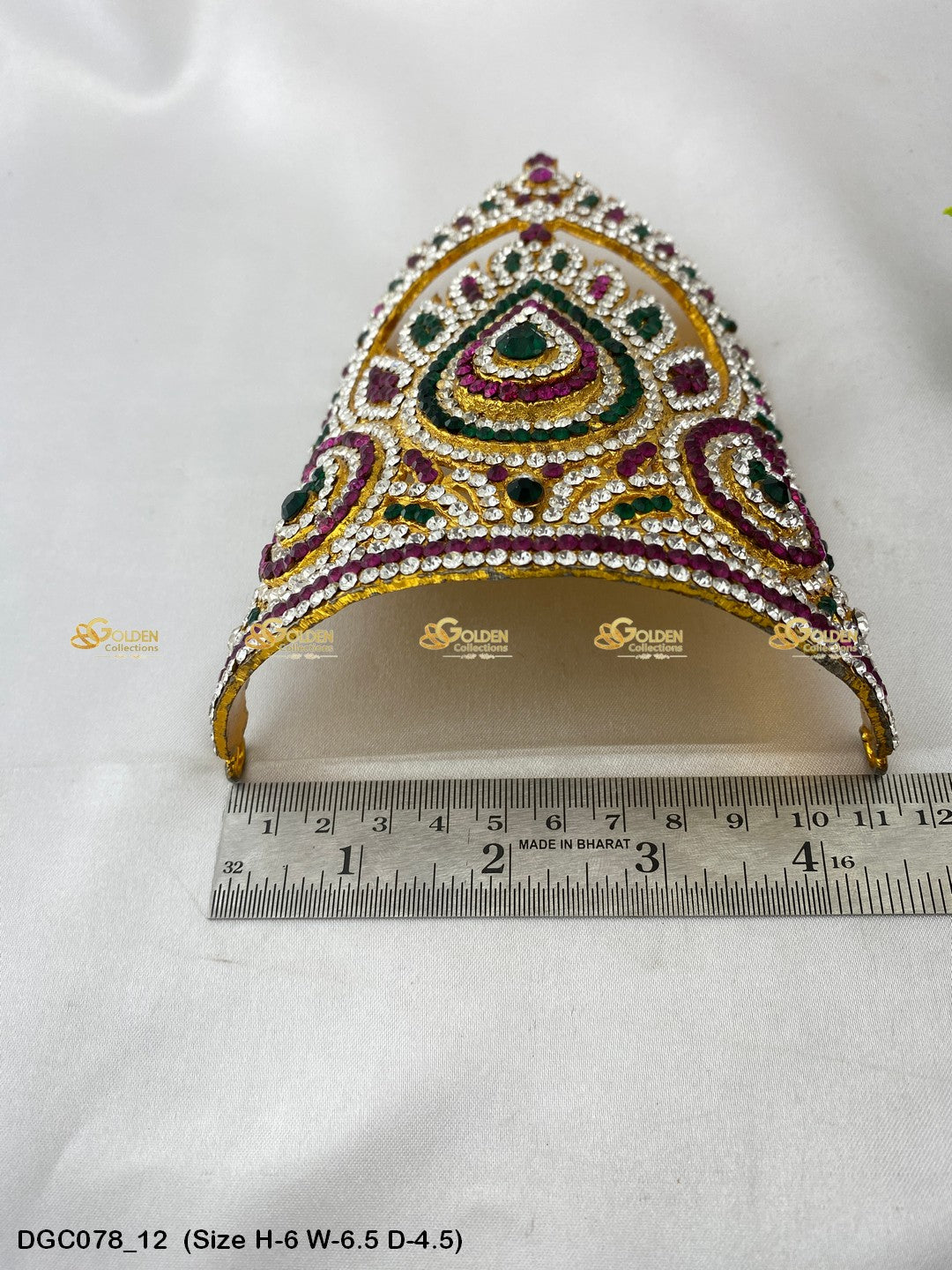 Divine Crown For God Goldencollections Size: 6 X 6.5 X 4.5, Color: Multi Pink, Style: Half Round Image 12