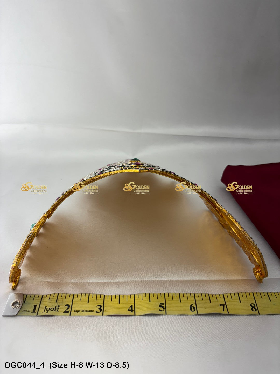Deity Half Round Stone Crown DGC044 deity crown image 4