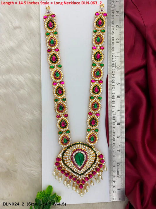 God Goddess Necklace Set Goldencollections Size: 14.5 X 4.5, Color: Multi, Style: 1 Step Image 2