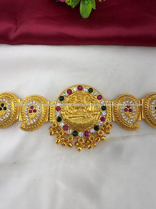 Gold Plated Lakshmi Vaddanam Bharatanatyam Hip Belt Bwb013 2