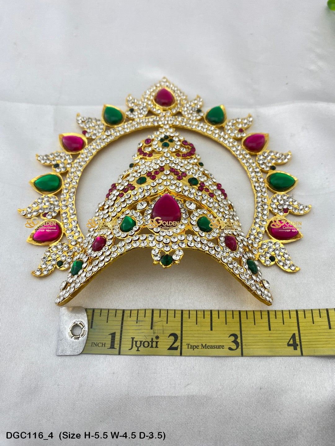 Graceful Crown For Goddess Goldencollections Size: 5.5 X 4.5 X 3.5, Color: Multi, Style: Arch Image 4