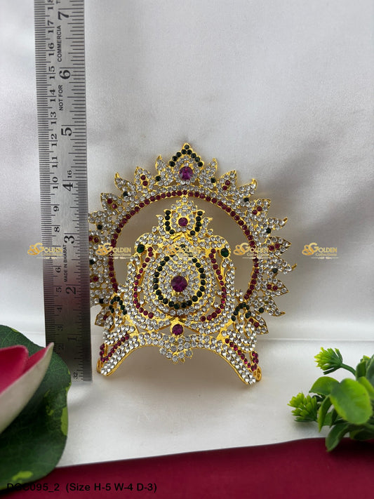 Graceful Crown For Hindu God Goldencollections Size: 5 X 4 X 3, Color: Multi, Style: Arch Image 2
