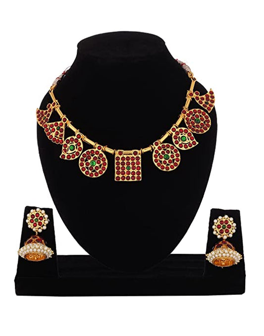 Goldencollections Bharatanatyam Fancy Necklace Set