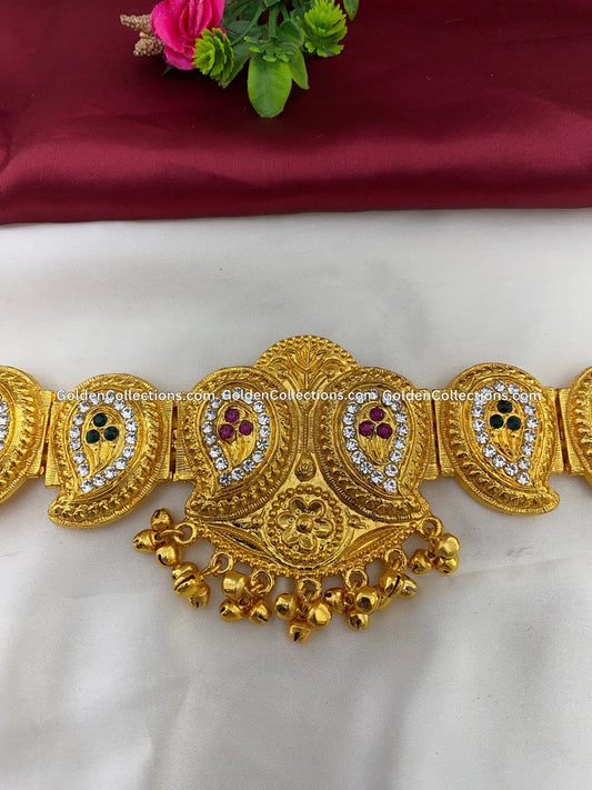 Mango Gold Plated Vaddanam For Bharatanatyam Temple Jewelry Waist Belt Bwb011 2