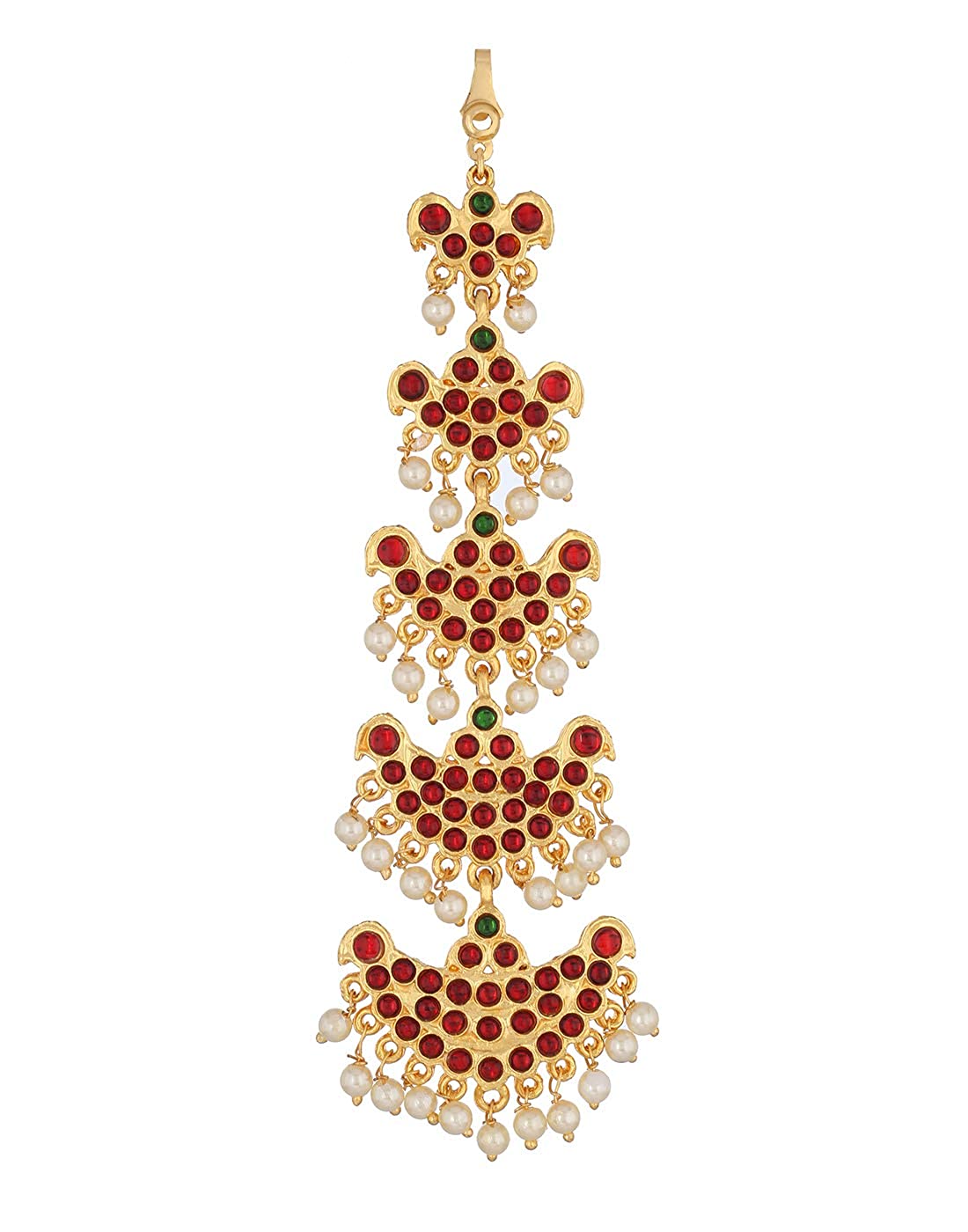 Pearl Embellished Nethi Chutti For Bharatanatyam