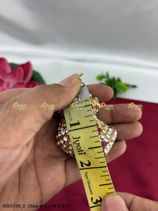 Regal Crown For Deity Goldencollections Size: 2.5 X 4 X 1, Color: Multi, Style: Round Andalu Image 2