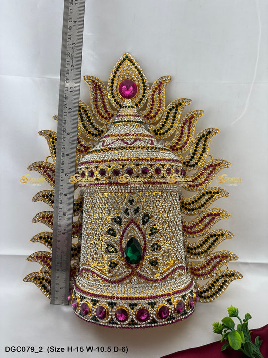 Deity Jwala Stone Crown DGC079 deity crown image 2