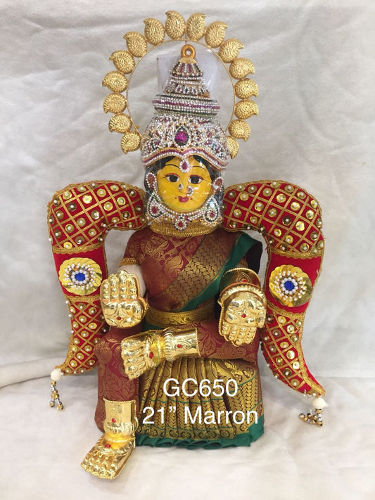 Varalakshmi Amman Alangaram Gold Hastham Patham Doll-Goldencollections