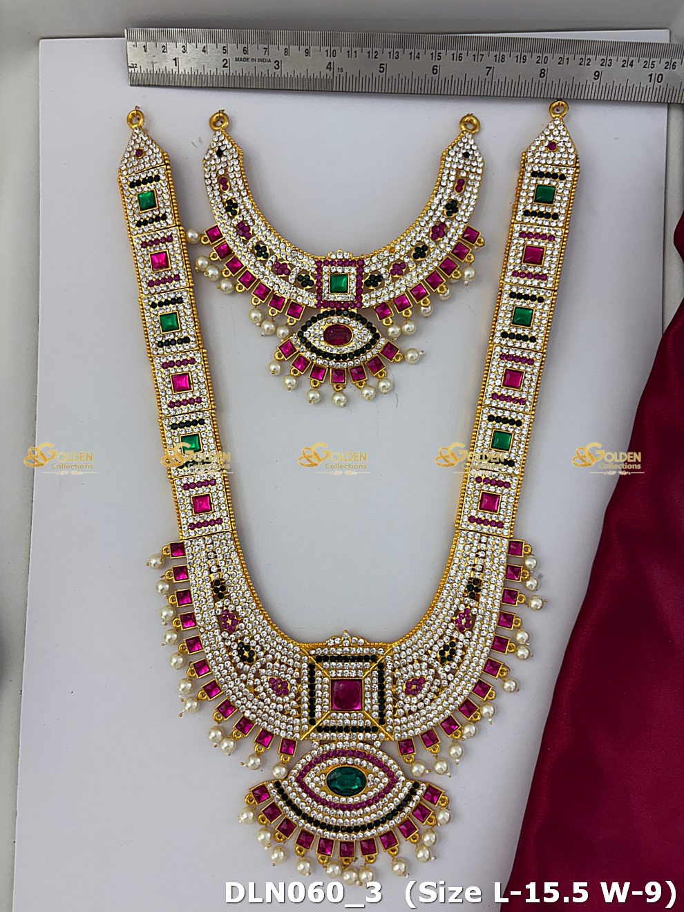 Lakshmi / Amman 2 Step Long Haram DLN060 deity long haram image 3