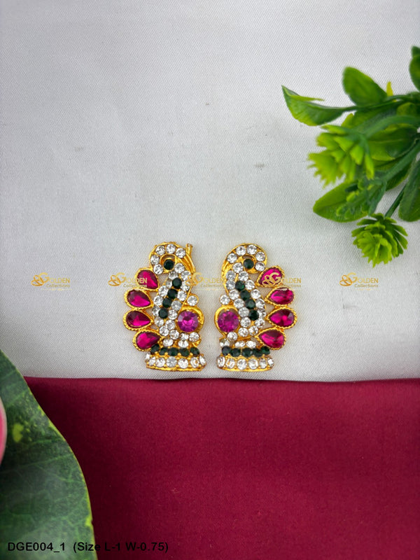 Lakshmi / Amman Karna Pathakam Earrings for Goddess Idol DGE004