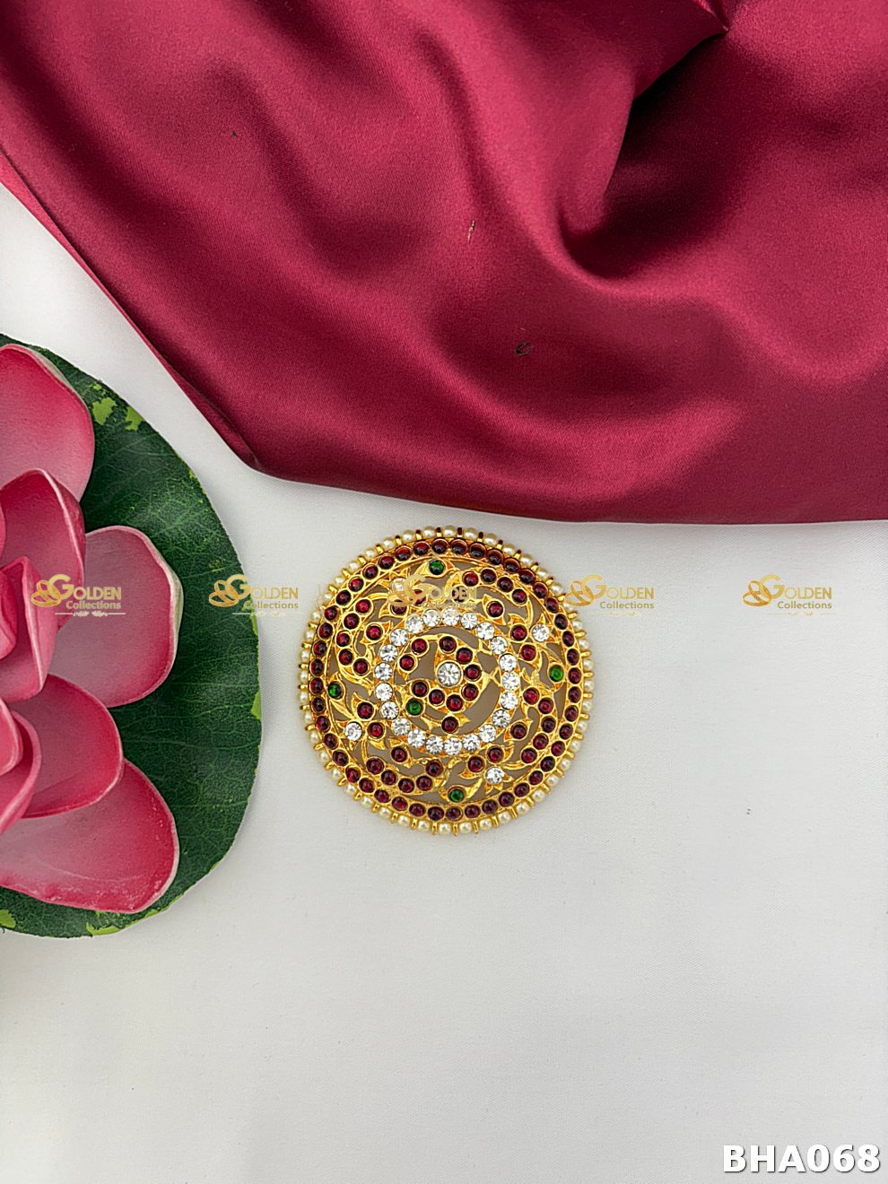 Bharatanatyam Rakodi Hair Ornament BHA-068 for Bharatanatyam and Kuchipudi dance hairstyle