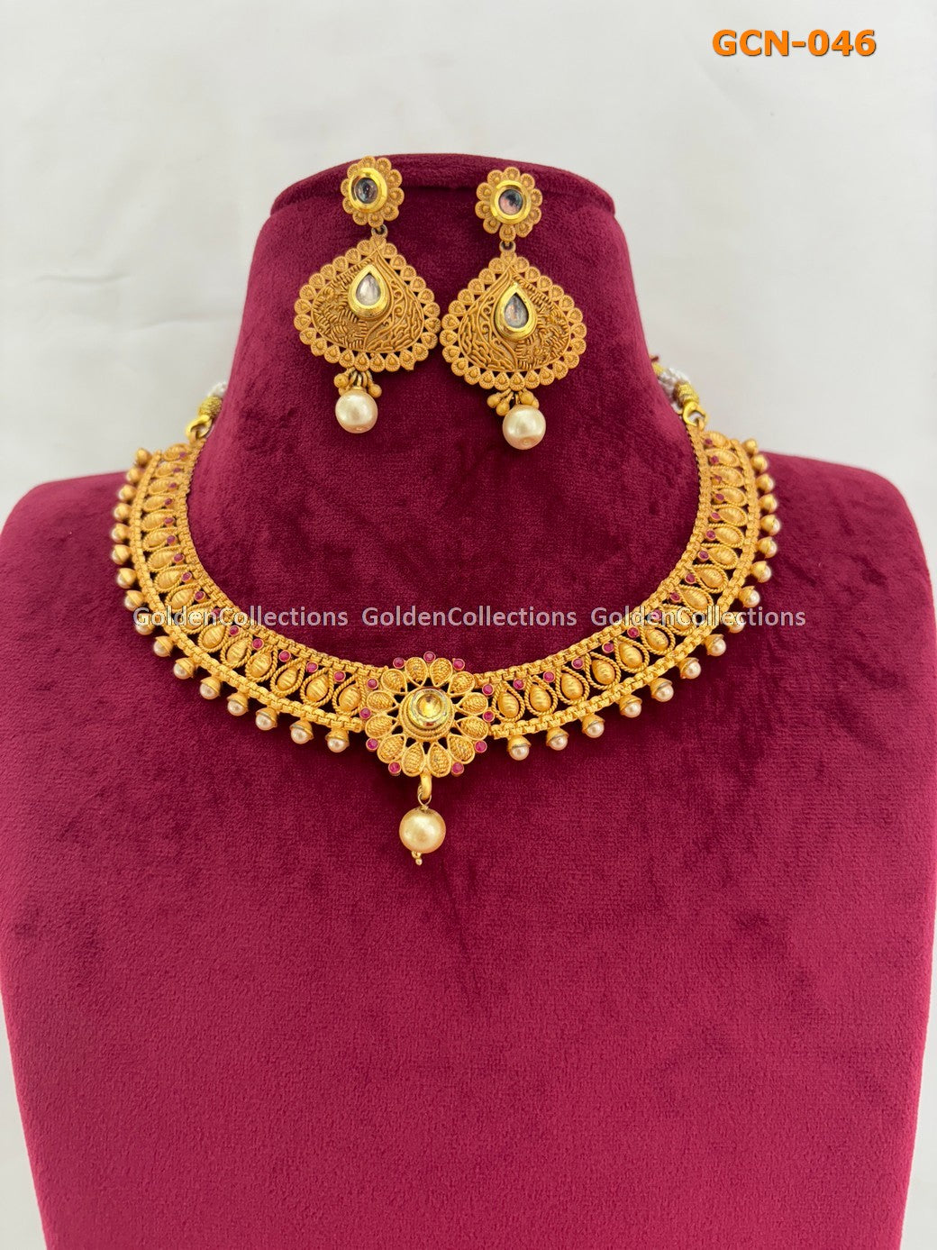 Artificial Necklace Set Short Costume Jewellery GCN-046