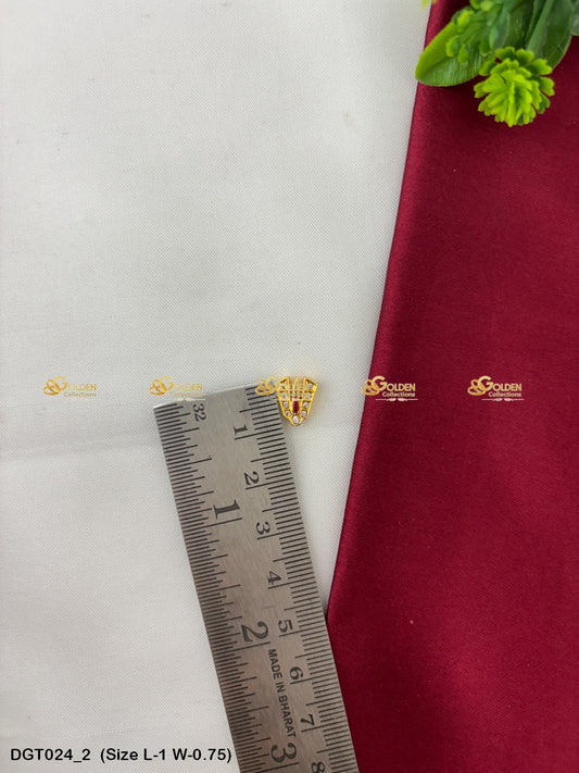 Balaji Namam Tilak With Cz Stones Forehead Mark For Deities Size: 1 x 0.75, Color: Multi, Style: Balaji Namam Image 2