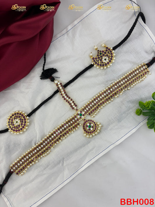 Bharatanatyam Kemp Headset for Arangetram Temple Dance Jewellery Goldencollectons