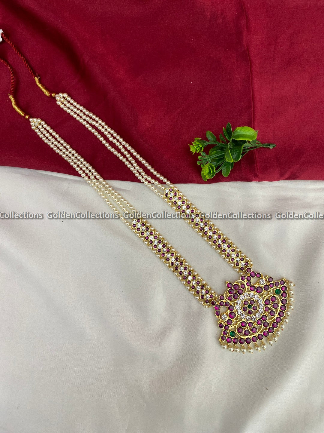 Bharatanatyam Kemp Long Necklaces At Goldencollectons Color: Kemp Style: Kemp Short Necklace Image 2