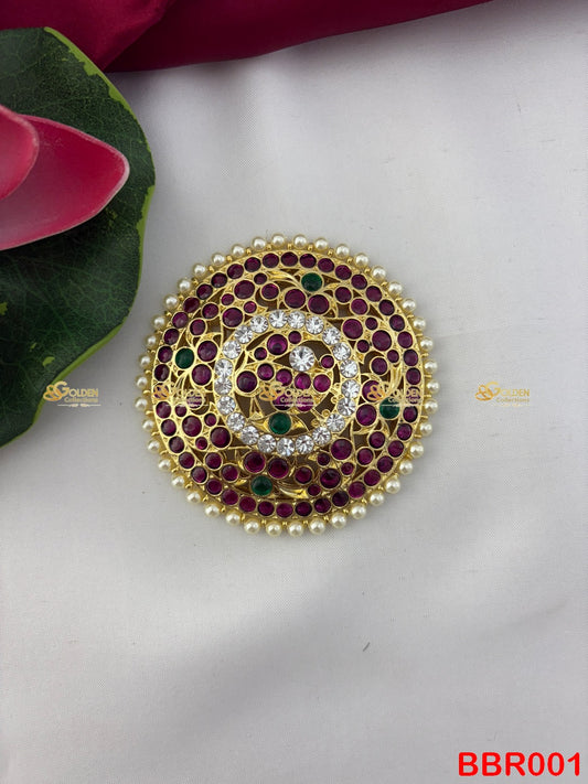 Bharatanatyam Kemp Rakodi for Arangetram & Brides Temple Hair Jewellery