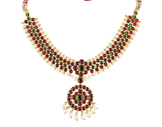 Bharatanatyam Necklace Jewellery Set For Kids Little Radha Krishna