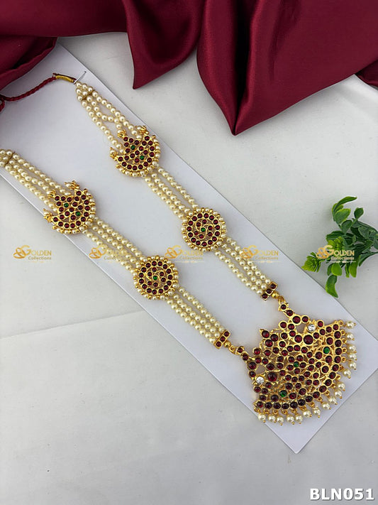 Bharatanatyam Majestic Dance Necklace Goldencollections
