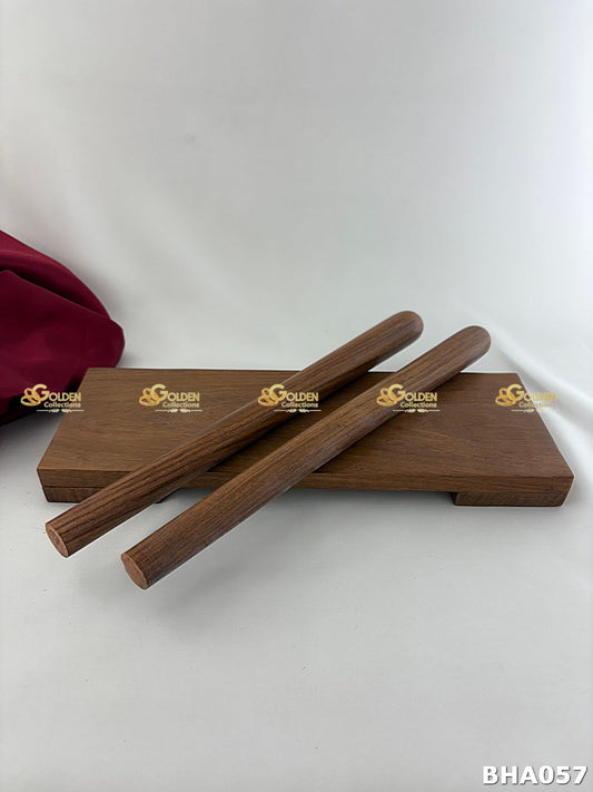 Bharatanatyam Thattu Kazhi Wooden Rhythm Sticks – Traditional Nattuvangam Accessories