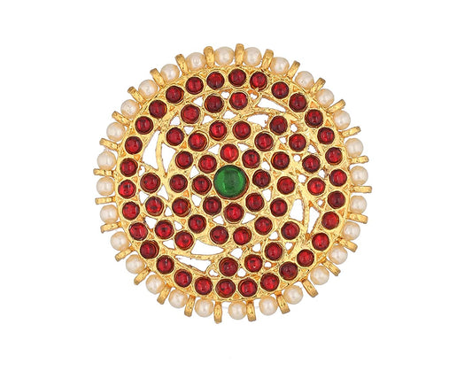 Traditional Hair Accessories Round Jada Bilalu For Bharatanatyam Dancegoldencollections