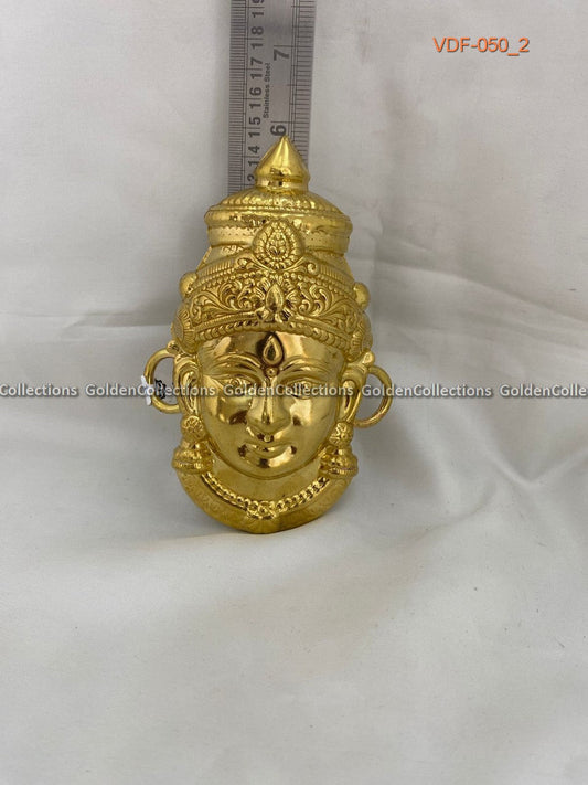 Varalakshmi Ammavaru Brass Face 6 in VDF050 deity face for pooja alankaram image 2