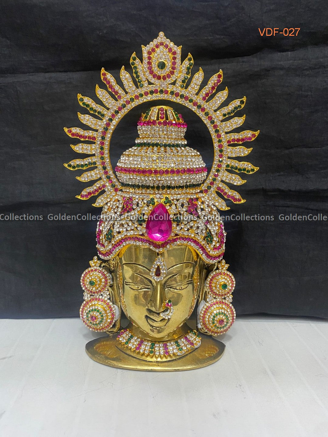 Brass Varalakshmi Face Sravana masam Varamahalakshmi Vratham 2