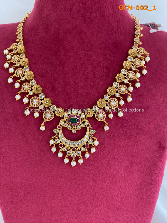 Bridal Jewellery Sets : 1 Gram Necklace Online GCN-002 2