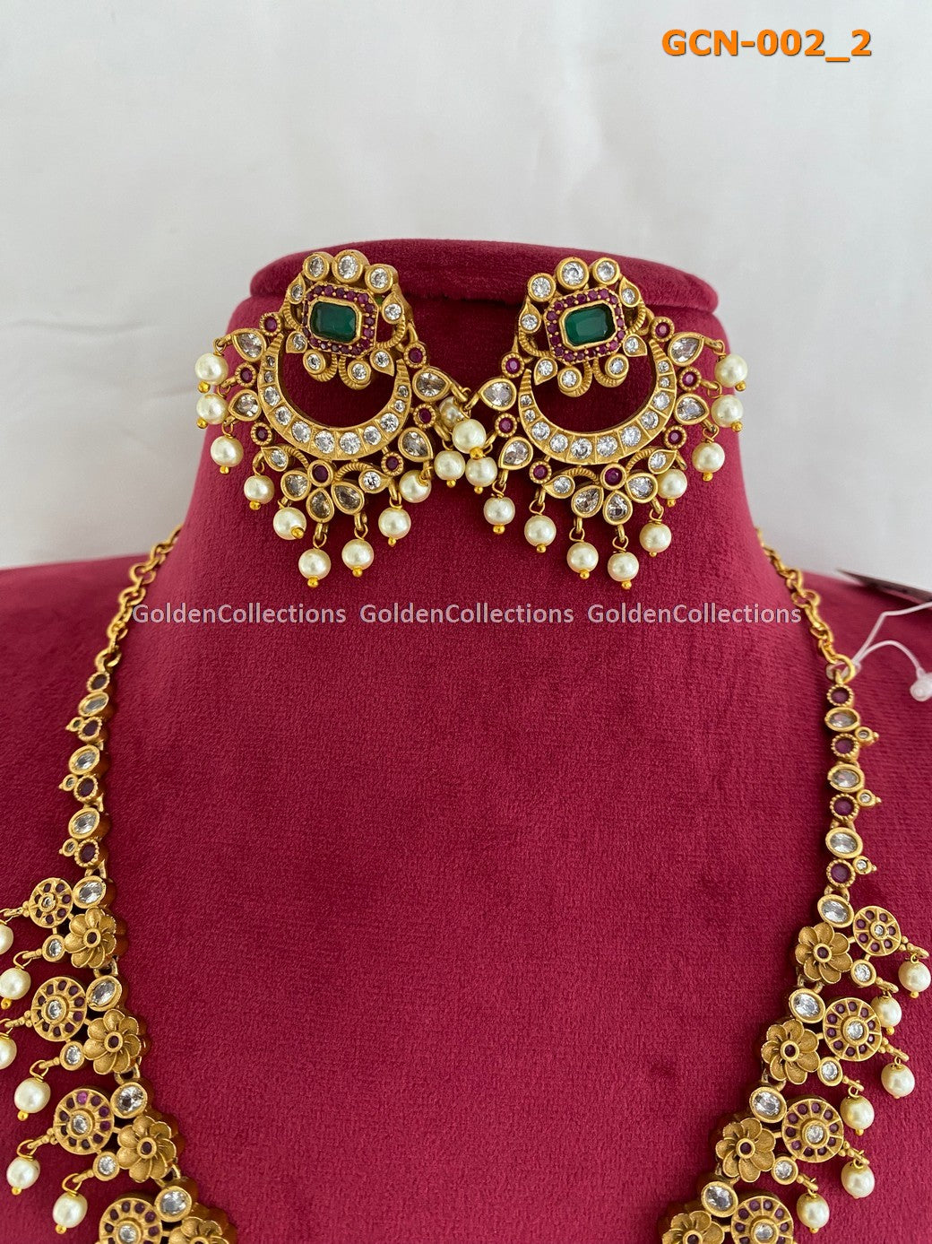 Bridal Jewellery Sets : 1 Gram Necklace Online GCN-002 3