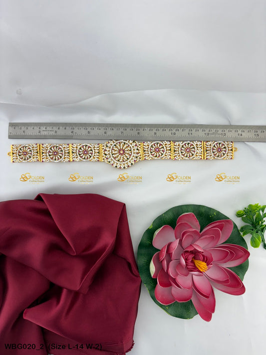 Buy Divine Hip Belt Goldencollections Size: 14 x 2, Color: Multi, Style: Stone Waist Belt Image 2