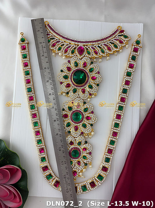 Lakshmi / Amman 2 Step Long Haram DLN072 deity long haram image 2