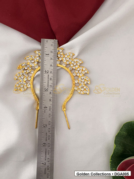 Side view of Compact Deity Arch for Idol Alankaram showing arch depth and placement shape