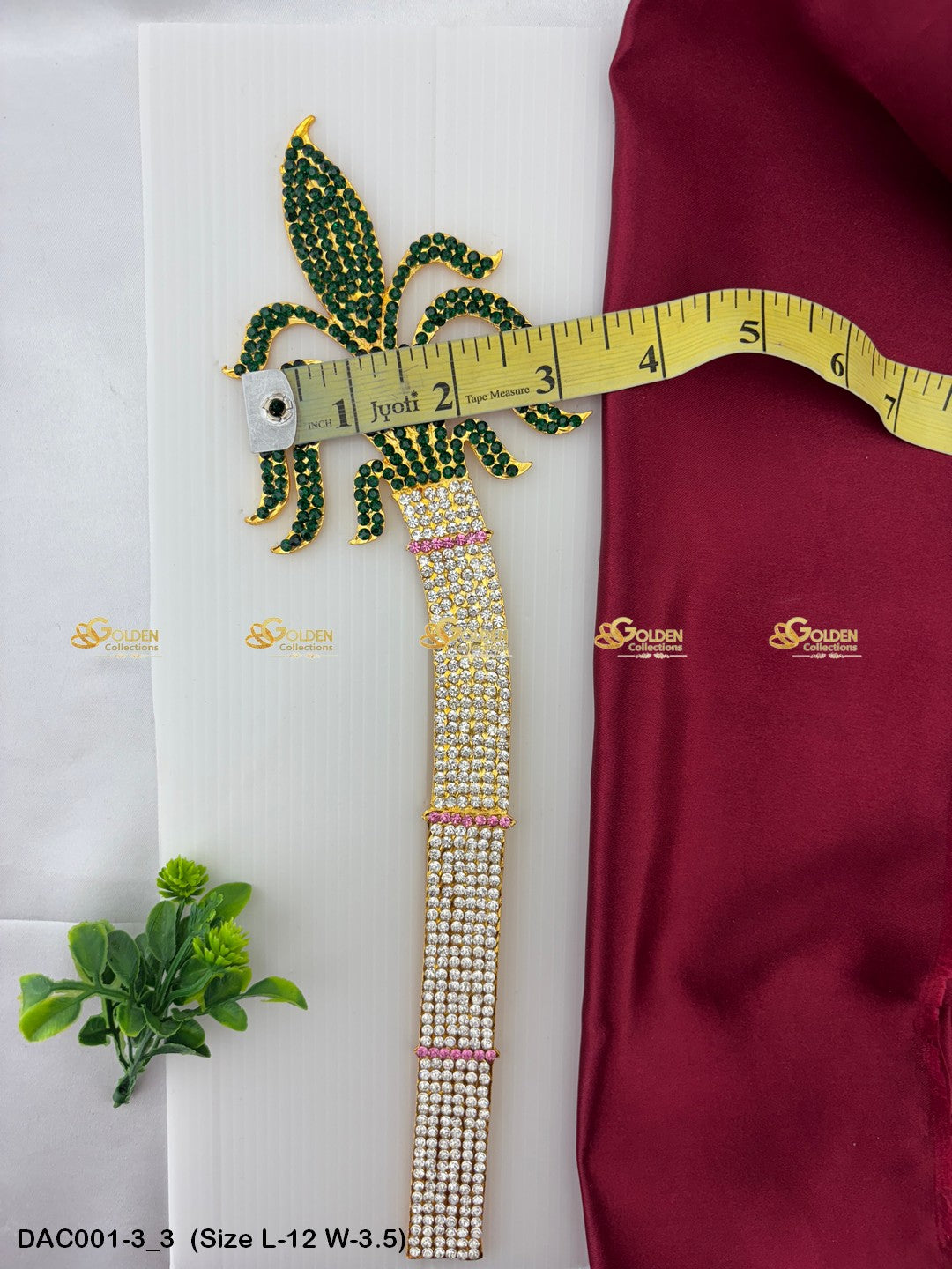 Deity Coconut Tree Traditional Decoration For Puja _ Temples Size: 12 x 3.5, Color: Multi, Style: Tree Image 3