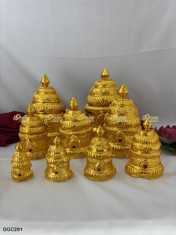 Deity Half Round Gold Plated Crown DGC291