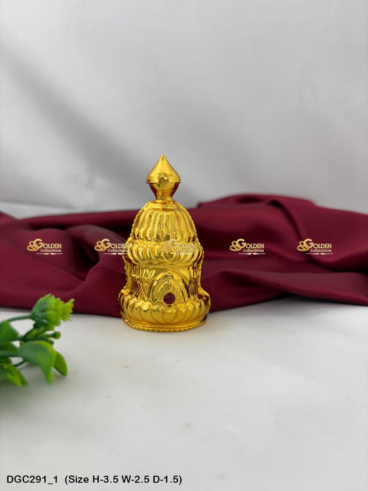 Deity Half Round Gold Plated Crown DGC291 deity crown image 2