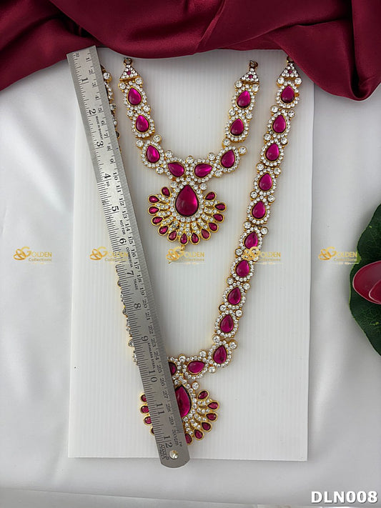 Deity Long Necklace for Devotees - GoldenCollections DLN-008