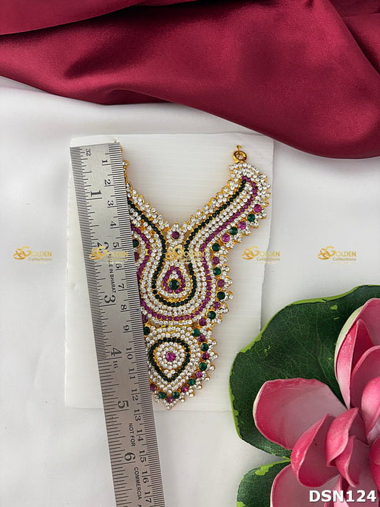 Goddess Chest Necklace DSN124 for Venkateshwara and goddess idol chest alankaram image 2